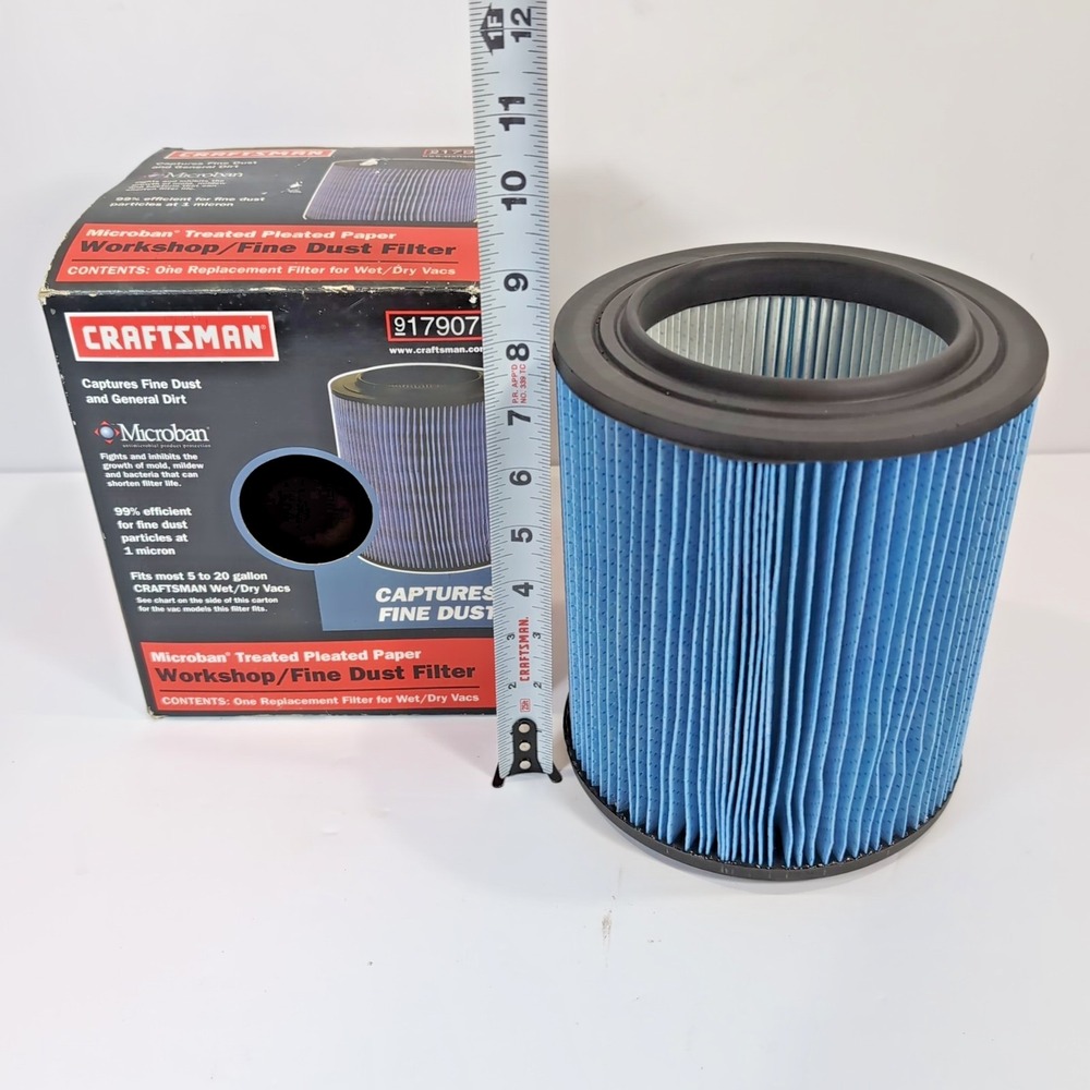 Craftsman 17907 OEM Filter Replacement Cartridge Shop Vac Dry Fine Dust Filter